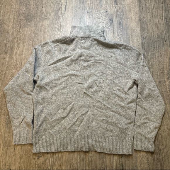 Polo Ralph Lauren Merino Wool Angora Sweater XL Shawl Collar Gray Pullover - Picture 5 of 9